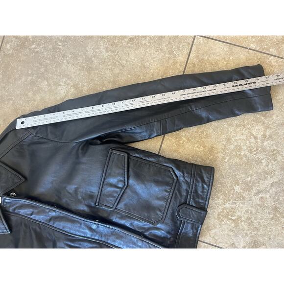 NWOT Each Other Paris black leather jacket Sz XL 100% Lamb Skin - Picture 8 of 9